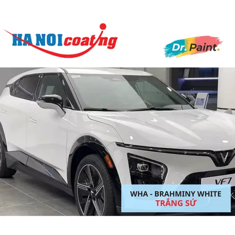 Bình sơn Xịt Xóa Vết Xước Xe Ô tô VINFAST VF8 màu Trắng Sứ mã màu WHA - BRAHMINY WHITE chính hãng DR.PAINT