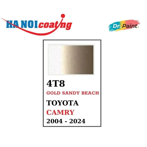 Bình sơn Xịt Xóa Vết Xước Xe Ô tô TOYOTA CAMRY Màu VÀNG CÁT Code 4T8 - GOLD SANDY BEACH chính hãng DR.PAINT
