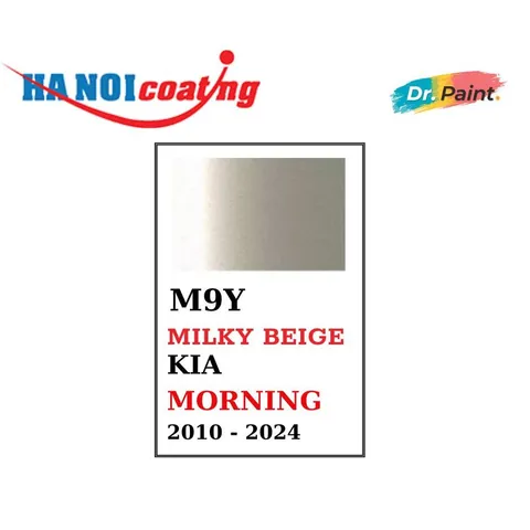 Bình sơn Xịt Xóa Vết Xước Xe Ô tô KIA MORNING Màu BE SỮA Code M9Y - MILKY BEIGE chính hãng DR.PAINT