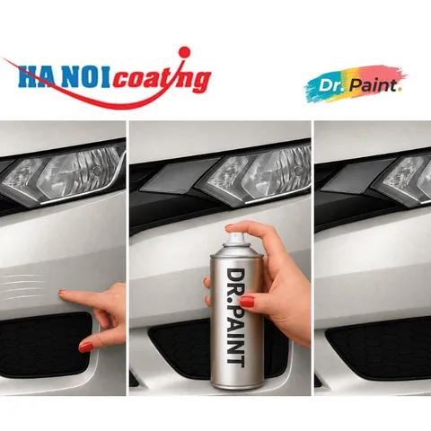 Bình sơn Xịt Xóa Vết Xước Xe Ô tô KIA MORNING Màu BE SỮA Code M9Y - MILKY BEIGE chính hãng DR.PAINT