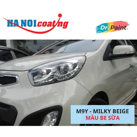 Bình sơn Xịt Xóa Vết Xước Xe Ô tô KIA MORNING Màu BE SỮA Code M9Y - MILKY BEIGE chính hãng DR.PAINT