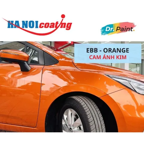 Bình sơn Xịt Xóa Vết Xước Xe Ô tô NISSAN ALMERA màu CAM ÁNH KIM code EBB - ORANGE chính hãng DR.PAINT