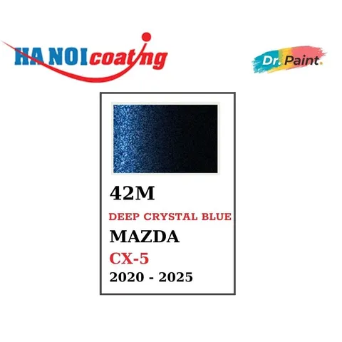 Bình sơn Xịt Xóa Vết Xước Xe Ô tô MAZDA CX-30 Màu Xanh Đen Pha Lê Code 42M - DEEP CRYSTAL BLUE chính hãng DR.PAINT