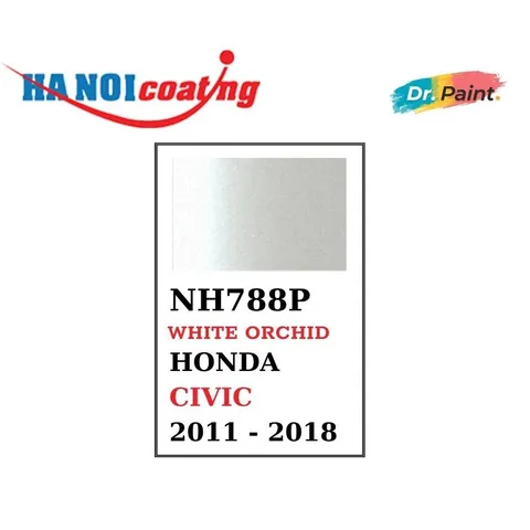 Bình Xịt Sơn Xóa Vết Xước Xe HONDA CIVIC Màu TRẮNG NGỌC TRAI code NH788P - WHITE ORCHID chính hãng DR.PAINT