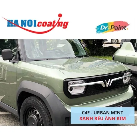 Bình sơn Xịt Xóa Vết Xước cho xe Ô tô VINFAST VF3 màu Xanh Lá Nhạt mã màu C4E - URBAN MINT chính hãng DR.PAINT