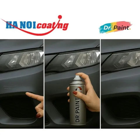 Bình sơn Xịt Xóa Vết Xước xe Ô tô ISUZU D-MAX Màu XÁM ĐẬM code 563 - GALENA GREY chính hãng DR.PAINT