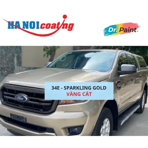 [ TẶNG NHÁM] Bình sơn Xịt Xóa Vết Xước Xe Ô tô FORD RANGER Màu VÀNG CÁT Code 34E - SPARKLING GOLD chính hãng DR.PAINT