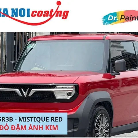 Sơn Xịt Xóa Vết Xước cho xe Ô tô VINFAST VF3 màu ĐỎ ĐẬM ÁNH KIM mã màu N5R3B - MISTIQUE RED chính hãng DR.PAINT