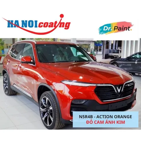 Sơn Xịt Xóa Vết Xước xe Ô tô VINFAST LUX SA 2.0 màu ĐỎ CAM ÁNH KIM mã màu N5R4B - ACTION ORANGE chính hãng DR.PAINT