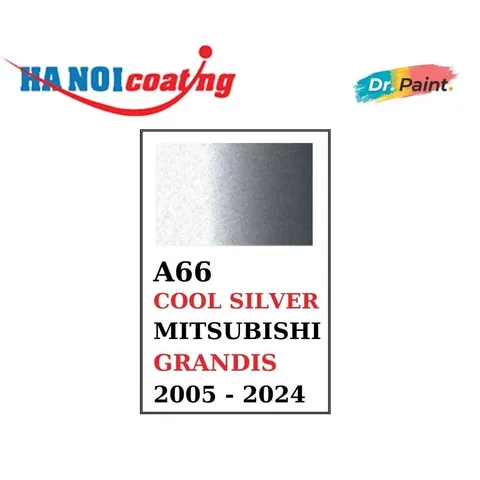 Sơn Xịt Xóa Vết Xước cho xe MITSUBISHI GRANDIS Màu BẠC SÁNG Code A66 - COOL SILVER chính hãng DR.PAINT
