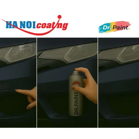 Bình Xịt Xóa Vết Xước xe TOYOTA VIOS màu XÁM XANH ÁNH TÍM mã màu 8R3 - GREYISH BLUE chính hãng DR.PAINT