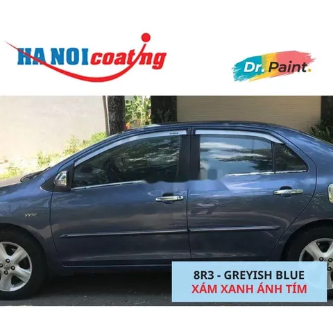 Bình Xịt Xóa Vết Xước xe TOYOTA VIOS màu XÁM XANH ÁNH TÍM mã màu 8R3 - GREYISH BLUE chính hãng DR.PAINT