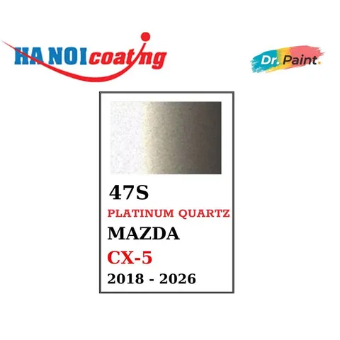 Bình sơn Xịt Xóa Vết Xước Xe Ô tô MAZDA CX-5 Màu VÀNG ÁNH KIM Code 47S - PLATINUM QUART chính hãng DR.PAINT