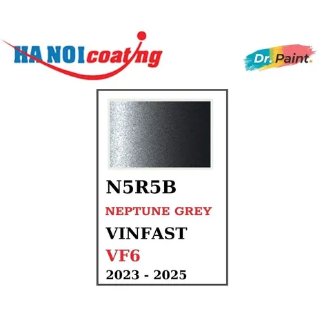 Bình sơn Xịt Xóa Vết Xước Xe Ô tô VINFAST VF6 màu Xám Lông Chuột mã màu N5R5B - NEPTUNE GREY chính hãng DR.PAINT