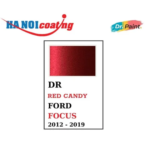 Bình Xịt Xóa Vết Xước cho xe FORD FOCUS Màu ĐỎ ÁNH KIM Code DR - RED CANDY chính hãng DR.PAINT