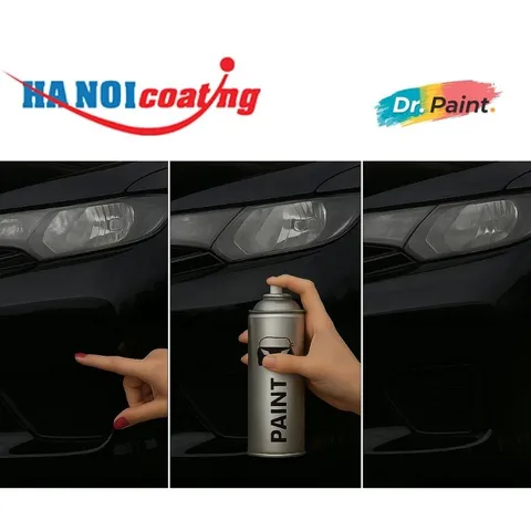 Bình sơn Xịt Xóa Vết Xước Xe Ô tô MAZDA CX-5 Màu ĐEN ÁNH KIM Code 41W - JET BLACK chính hãng DR.PAINT