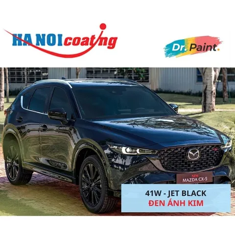 Bình sơn Xịt Xóa Vết Xước Xe Ô tô MAZDA CX-5 Màu ĐEN ÁNH KIM Code 41W - JET BLACK chính hãng DR.PAINT