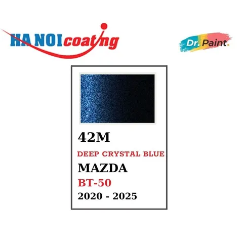 Bình sơn Xịt Xóa Vết Xước Xe Ô tô MAZDA BT-50 Màu Xanh Đen Pha Lê Code 42M - DEEP CRYSTAL BLUE chính hãng DR.PAINT