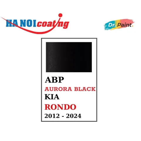 Bình sơn Xịt Xóa Vết Xước Xe Ô tô KIA RONDO Màu ĐEN ÁNH KIM code ABP - AURORA BLACK chính hãng DR.PAINT