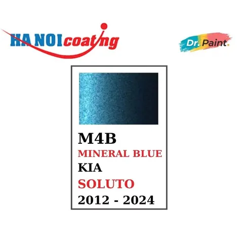 Bình Sơn Xóa Vết Xước cho xe KIA SOLUTO Màu XANH DƯƠNG ÁNH KIM mã màu M4B - MINERAL BLUE chính hãng DR.PAINT