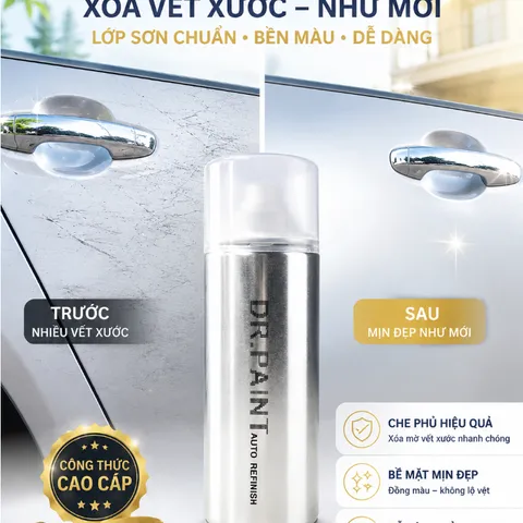 Bình Sơn Xóa Vết Xước cho xe KIA SOLUTO Màu XANH DƯƠNG ÁNH KIM mã màu M4B - MINERAL BLUE chính hãng DR.PAINT