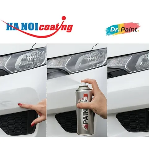 Bình sơn Xịt Xóa Vết Xước xe Ô tô FORD RANGER Màu TRẮNG KIM CƯƠNG Code PN3GZ - DIAMOND WHITE chính hãng DR.PAINT