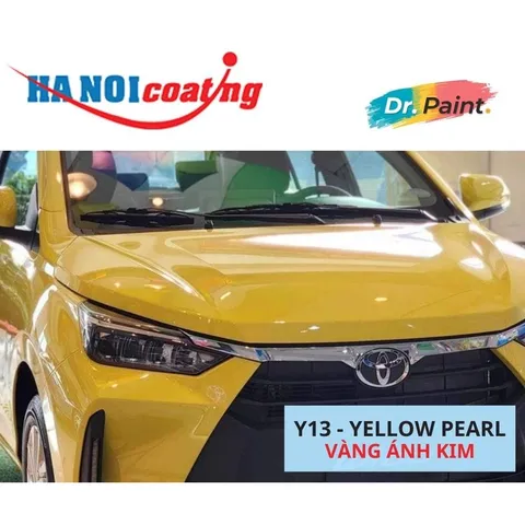 Bình Sơn Xịt Xóa Vết Xước xe TOYOTA WIGO Màu VÀNG ÁNH KIM code Y13 - YELLOW PEARL chính hãng DR.PAINT