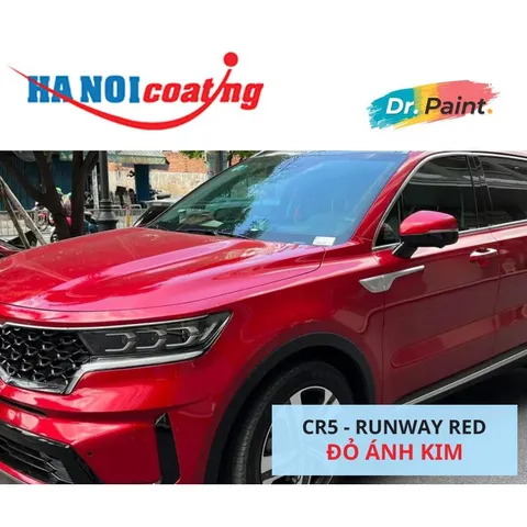 COMBO 2 BÌNH Sơn Xịt Xóa Vết Xước cho xe Ô tô KIA SORENTO màu ĐỎ ÁNH KIM mã màu CR5 - RUNWAY RED chính hãng DR.PAINT