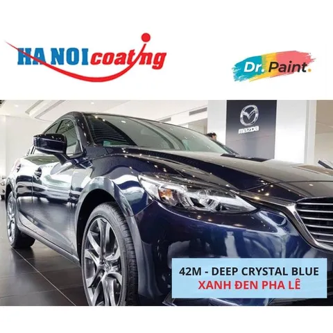 Bình sơn Xịt Xóa Vết Xước Xe Ô tô MAZDA 6 Màu Xanh Đen Pha Lê Code 42M - DEEP CRYSTAL BLUE chính hãng DR.PAINT
