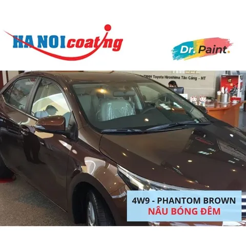 Bình sơn Xịt Xóa Vết Xước Xe Ô tô TOYOTA ALTIS Màu NÂU BÓNG ĐÊM code 4W9 - PHANTOM BROWN chính hãng DR.PAINT