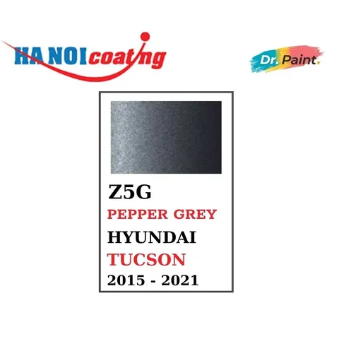 Bình sơn Xịt Xóa Vết Xước Xe Ô tô HYUNDAI TUCSON Màu XÁM ĐẬM Code Z5G - PEPPER GREY chính hãng DR.PAINT