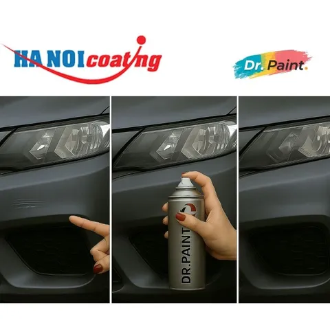 Bình sơn Xịt Xóa Vết Xước Xe Ô tô HYUNDAI TUCSON Màu XÁM ĐẬM Code Z5G - PEPPER GREY chính hãng DR.PAINT