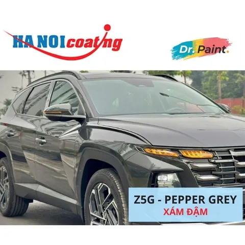 Bình sơn Xịt Xóa Vết Xước Xe Ô tô HYUNDAI TUCSON Màu XÁM ĐẬM Code Z5G - PEPPER GREY chính hãng DR.PAINT