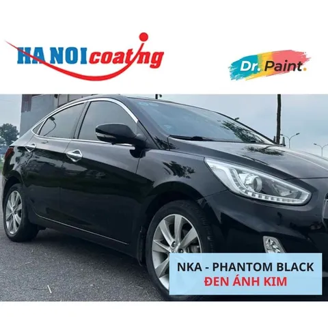 Bình sơn Xịt Xóa Vết Xước Xe Ô tô HYUNDAI ACCENT Màu ĐEN ÁNH KIM Code NKA - PHANTOM BLACK chính hãng DR.PAINT
