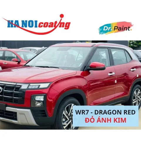 Bình sơn Xịt Xóa Vết Xước Xe Ô tô HYUNDAI CRETA Màu ĐỎ ÁNH KIM code WR7 - DRAGON RED chính hãng DR.PAINT