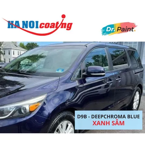Sơn Xịt Xóa Vết Xước cho xe KIA SEDONA Màu XANH SẪM code D9B - DEEPCHROMA BLUE chính hãng DR.PAINT