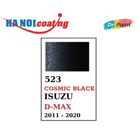 Sơn Xóa Vết Xước xe Ô tô ISUZU D-MAX Màu ĐEN ÁNH KIM Code 523 - COSMIC BLACK chính hãng DR.PAINT Dạng Bình Xịt