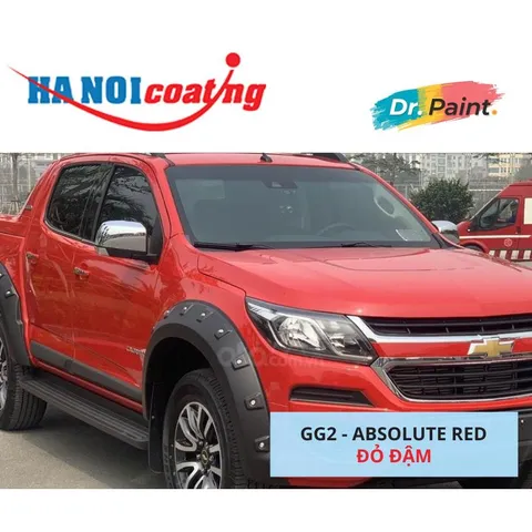 Bình sơn Xịt Xóa Vết Xước Xe Ô tô CHEVROLET COLORADO Màu ĐỎ ĐẬM code GG2 - ABSOLUTE RED chính hãng DR.PAINT