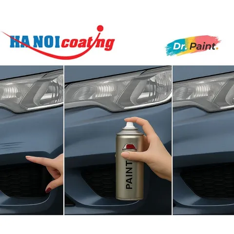 Bình sơn Xịt Xóa Vết Xước Xe Ô tô MAZDA BT-50 Màu XANH THIÊN THANH Code 38L - GUNMETAL BLUE chính hãng DR.PAINT