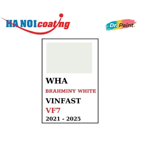 Bình sơn Xịt Xóa Vết Xước cho xe Ô tô VINFAST VF7 màu Trắng Sứ mã màu WHA - BRAHMINY WHITE chính hãng DR.PAINT