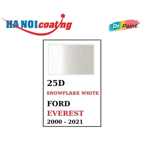 Bình Sơn Xịt Xóa Vết Xước cho xe FORD EVEREST Màu TRẮNG NGỌC TRAI Code 25D - SNOWFLAKE WHITE chính hãng DR.PAINT