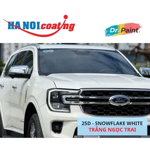 Bình Sơn Xịt Xóa Vết Xước cho xe FORD EVEREST Màu TRẮNG NGỌC TRAI Code 25D - SNOWFLAKE WHITE chính hãng DR.PAINT