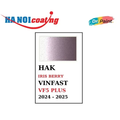 Bình sơn Xịt Xóa Vết Xước cho xe Ô tô VINFAST VF5 PLUS màu HỒNG TÍM mã màu HAK - IRIS BERRY chính hãng DR.PAINT