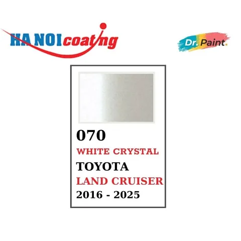 Bình Xịt Xóa Vết Xước Xe TOYOTA LAND CRUISER Màu TRẮNG NGỌC TRAI Code 070 - WHITE CRYSTAL chính hãng DR.PAINT