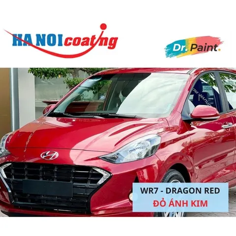 Bình sơn Xịt Xóa Vết Xước Xe Ô tô HYUNDAI GRAND I10 Màu ĐỎ ÁNH KIM code WR7 - DRAGON RED chính hãng DR.PAINT