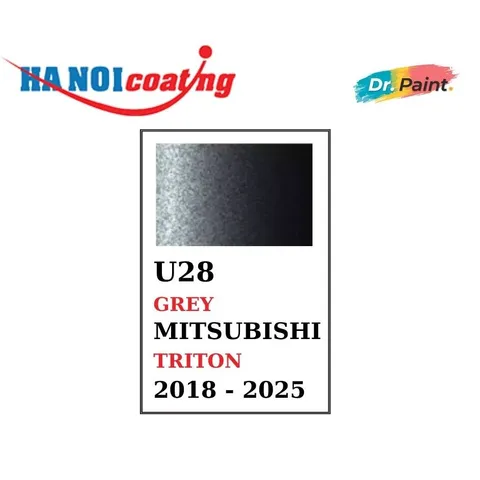 Sơn Xịt Xóa Vết Xước cho xe MITSUBISHI TRITON Màu XÁM ĐẬM Code U28 - GREY chính hãng DR.PAINT