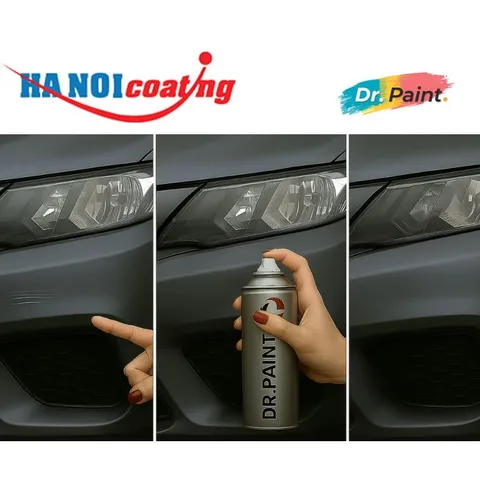 Sơn Xịt Xóa Vết Xước cho xe MITSUBISHI TRITON Màu XÁM ĐẬM Code U28 - GREY chính hãng DR.PAINT