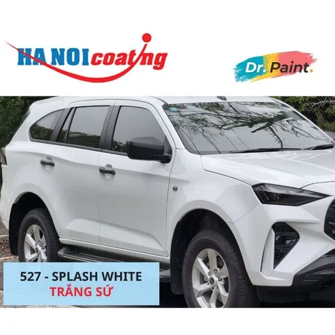 Bình sơn Xịt Xóa Vết Xước xe Ô tô ISUZU MU-X Màu TRẮNG SỨ Code 527 - SPLASH WHITE chính hãng DR.PAINT