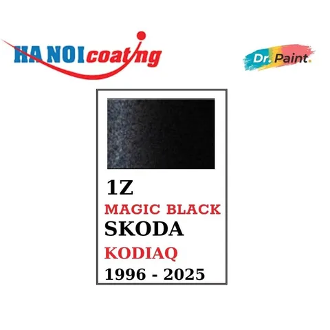 Bình Sơn Xịt Xóa Vết Xước xe Ô tô SKODA KODIAQ màu Đen Ánh Kim mã màu 1Z - MAGIC BLACK chính hãng DR.PAINT