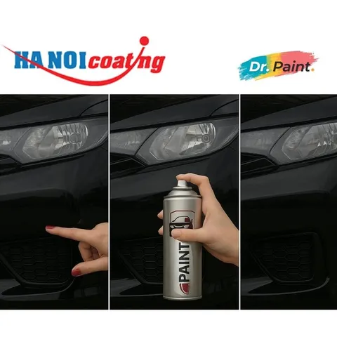 Bình Sơn Xịt Xóa Vết Xước xe Ô tô SKODA KODIAQ màu Đen Ánh Kim mã màu 1Z - MAGIC BLACK chính hãng DR.PAINT